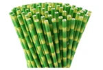 Alink Bamboo Print Paper Straws, Biodegradable Disposable Party Drinking New. Price: $19.00.