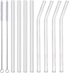 Alink Glass Smoothie Straws, 10" X Mm Long Reusable Clear Drinking Pa New. Price: $11.95.
