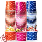 Litopak 120 Pack 16 Oz Disposable Ice Cream Dessert Cups New. Price: $44.99.