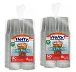 2-PACK Hefty Plastic Cups, Clear, 18 Ounce, 140 Count X (280 In Total) New. Price: $49.97.