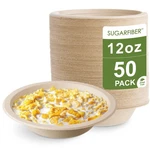 50 Count Harvest Pack Pfas Free 12OZ Round Paper Compostable Bowls, Heavy-d... New. Price: $19.86.