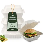 Disposable Clamshell Compostable Paper Takeout BOXES-6"8"9"- 75/150 Pcs Fpn New. Price: $51.99.
