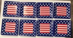 Creative Expressions Patriotic Plates Set Of 8 Plastic 7 Square Used. Price: $9.00.