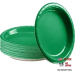Disposable Paper 7 Inch Dessert Plates, Strong And Sturdy Green New. Price: $19.73.
