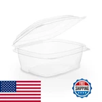 Vegware Compostable 8OZ Hinged Clear Deli Containers Case Of 300 Plastic New. Price: $159.47.