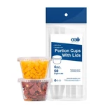 Edi 4 Ounce Clear Plastic Disposable Portion Cups/souffle With Lids, 50 S... New. Price: $18.42.