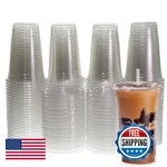Freshware Clear Plastic Cups Flat Lids And Straws 100 - 20 Oz Disposable New. Price: $36.78.