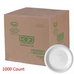 Eco-products Vanguard 6" Compostable Sugarcane Plates, White, 1000/CASE New. Price: $89.00.