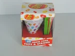 Jelly Belly 20 6OZ Disposable Snow Cone Cups & Easy Scoop Straws New. Price: $10.99.