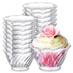 Rtteri 30 Pack Plastic Dessert Cups 6 Oz Clear Ice Cream Sundae Tasting Bowls, New. Price: $31.67.