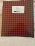 Creative Memories Photo Mounting Paper 10X12 Black Cranberry Check New. Price: $9.00.