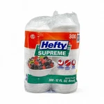 Hefty Supreme Bowls White 12 Oz 300-COUNT New. Price: $14.45.