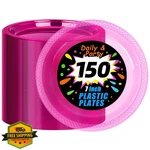 Wellife Neon Pink Dessert Plates, 7 Inch, 150 Count New. Price: $34.99.