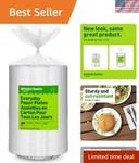 Everyday Paper Plates, 8.62 Inch, Disposable, 300 Count, Packaging May Vary New. Price: $26.39.