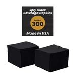 Perfectware 2-PLY Black Beverage 300 Count Cocktail Napkins, 10 X 1... New. Price: $23.00.