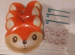 Fox 9" Paper + Banner Kids Party (new) 12 Plates/package 3! Free Ship!. Price: $21.99.