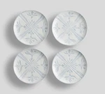 Chambray Tile Outdoor Melamine Salad Plates Set Of 4 Blue White 9" New. Price: $28.29.